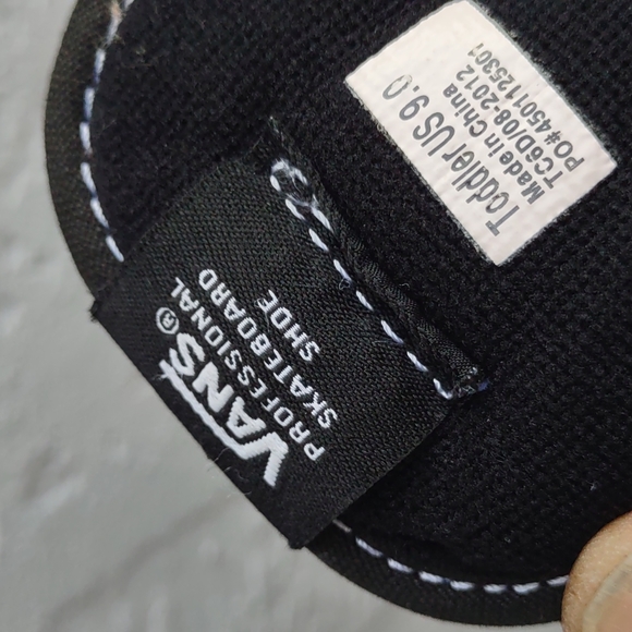 VANS HALF CAB BLACK/WHITE STITCH (TC6D) KIDS PROFESSIONAL SKATE BOARD SHOE - Picture 17 of 17